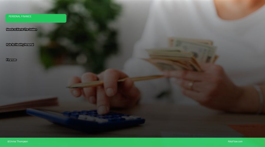 Needs vs Wants: The Golden Rule for Healthy Personal Finances