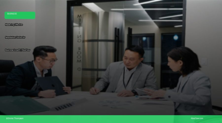 Mastering Effective Negotiation Tactics for Business Growth | AlkaFlow