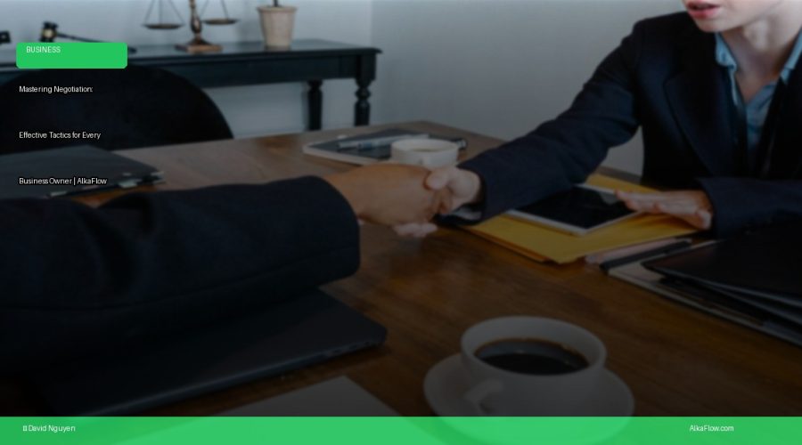 Mastering Negotiation: Effective Tactics for Every Business Owner | AlkaFlow