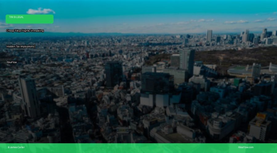 Cheap Tokyo Flights: Unmasking Hidden Tax Implications | AlkaFlow